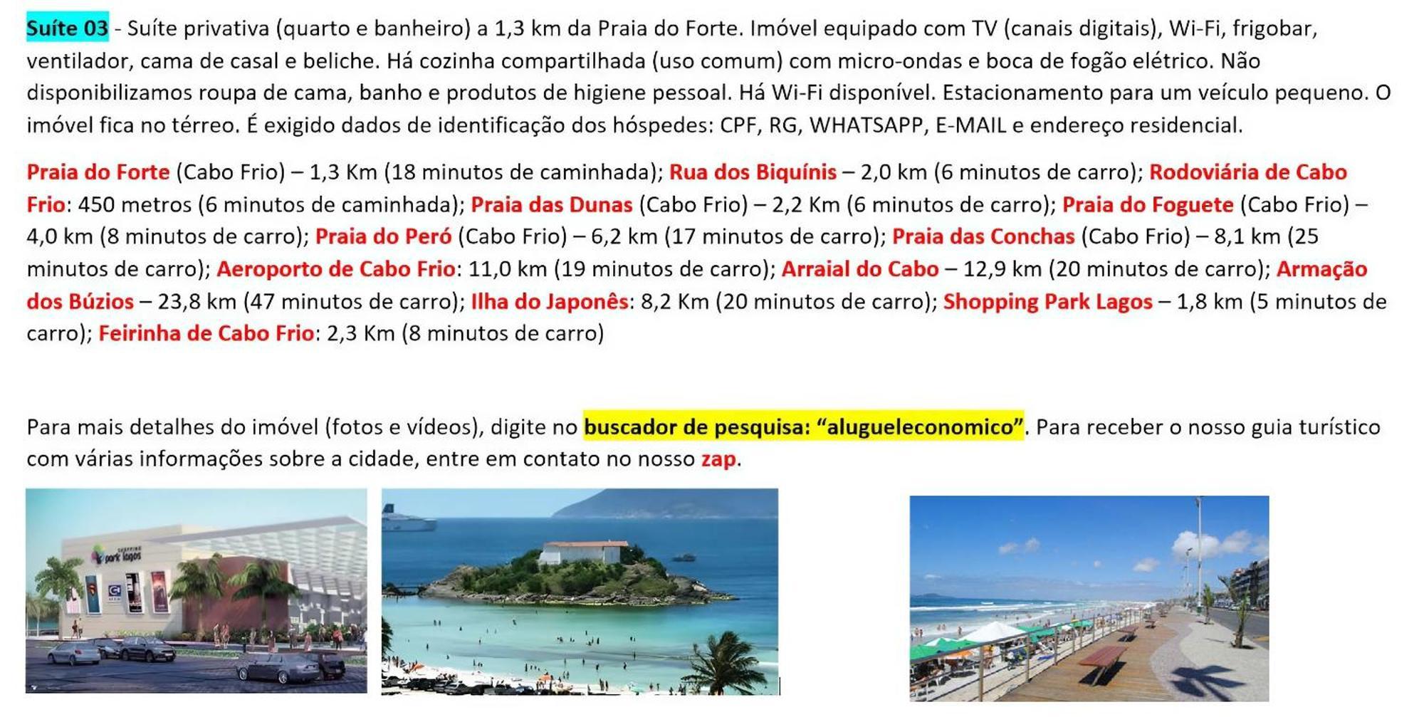 Cabo Frio - Suites - Jardim Flamboyant - Aluguel Economico Buitenkant foto